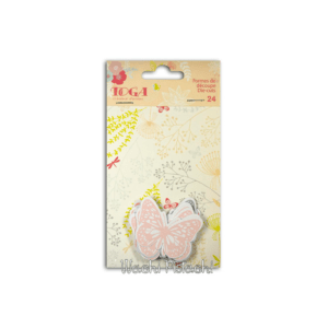 Die-Cuts Mariposas en Coral, Rosa y Gris – Toga