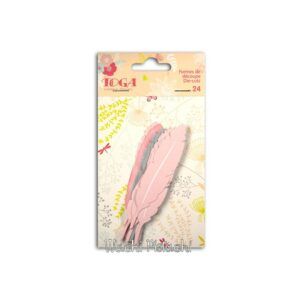 Die-Cuts Plumas en Rosa, Coral y Gris – Toga
