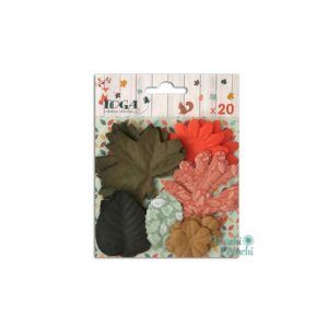 Flores y Hojas de Papel Miel y Canela – Toga