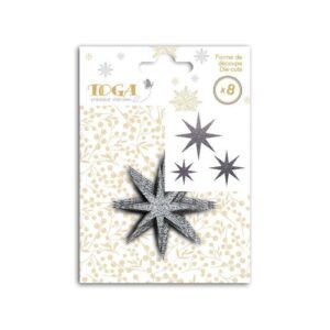 Troquelados Estrella Purpurina Plateada - Toga