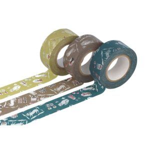 Set de 3 Washi Tapes Cats Colores 20mm. Classiky's