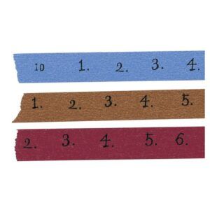 Set de 3 Washi Tapes Number Surtido 15mm. Classiky's