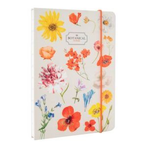 Cuaderno Artesanal Japonés A5 Colorful Flowers