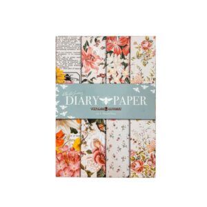 Papel Decoupage A4 Flower Diary I 4 hojas Alberto Juárez