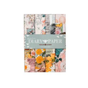 Papel Decoupage A4 Flower Diary II 4 hojas Alberto Juárez