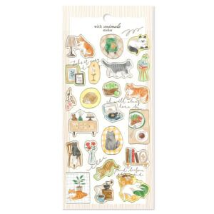 Pegatinas Gato With Animals Mind Wave