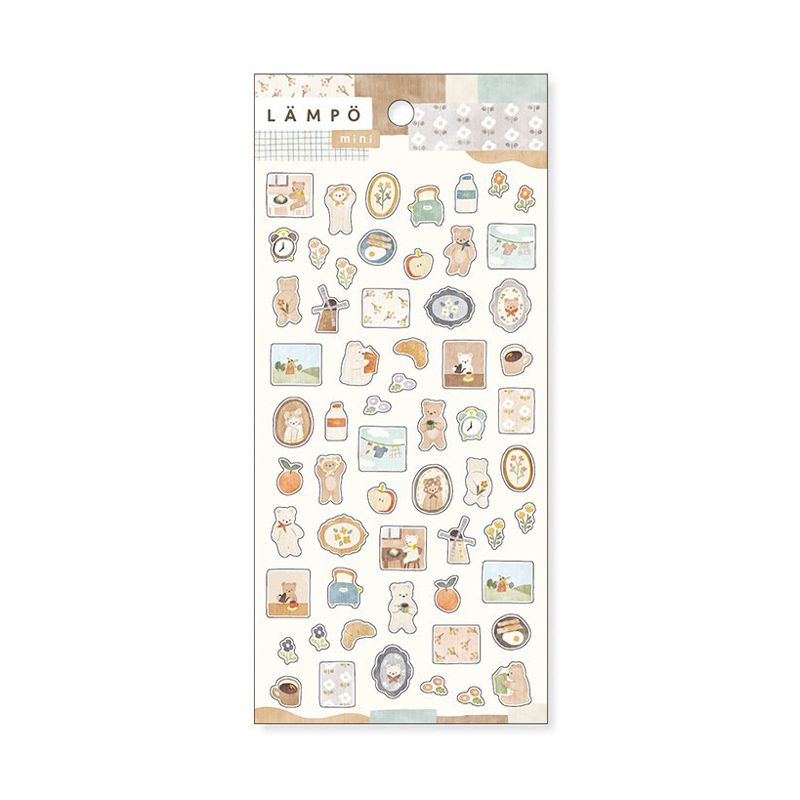 Pegatinas Pequeño Oso Matutino Lämpö Mini Mind Wave