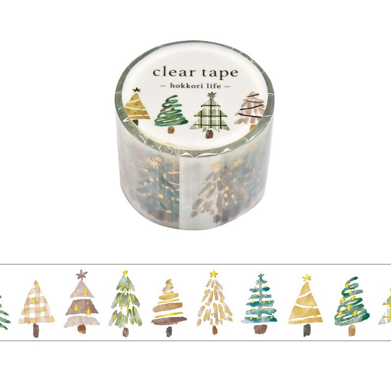 Deco Tape Árboles de Navidad Hokkori Life Mind Wave