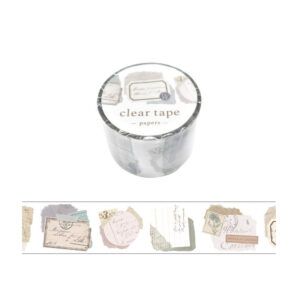 Deco Tape Transparente Mate Papeles 30mm 3m. Mind Wave