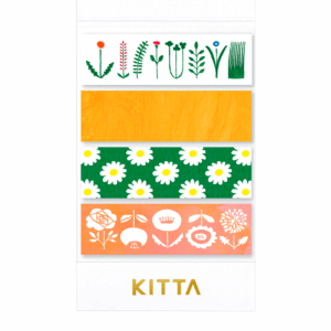 Washi Tape Marcador en Tira Ornamentación Floral KITTA
