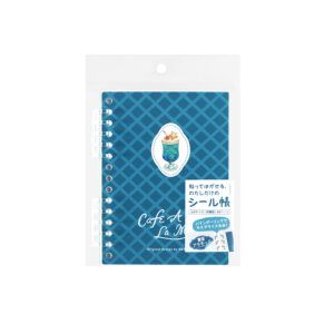 Cuaderno para Pegatinas de Hojas Satinadas Azul Soda Ligera BGM